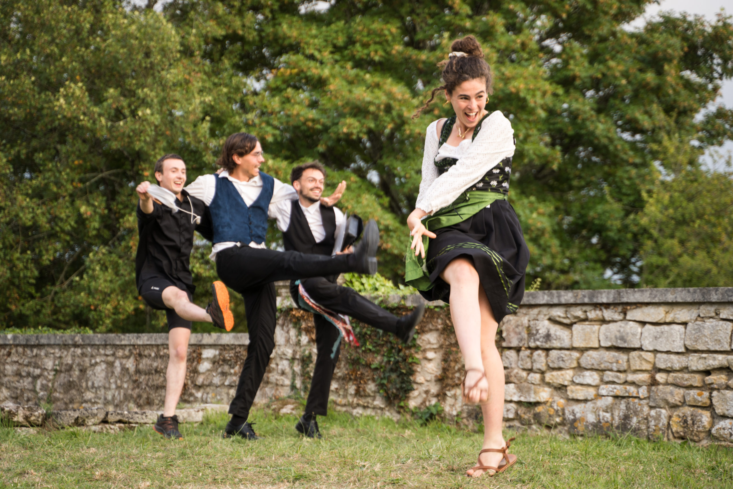 Léo Nivet, Lucien Arnaud, Sydney Gybely & Ninon Narcy Château Gaillard 14 août 2023